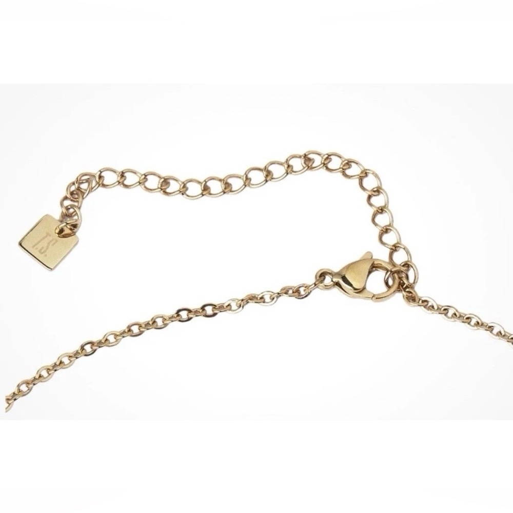 Taylor Swift The Life of A Showgirl Opalite Lock Necklace /Pouch 18K Gold Plated - Picture 7 of 7